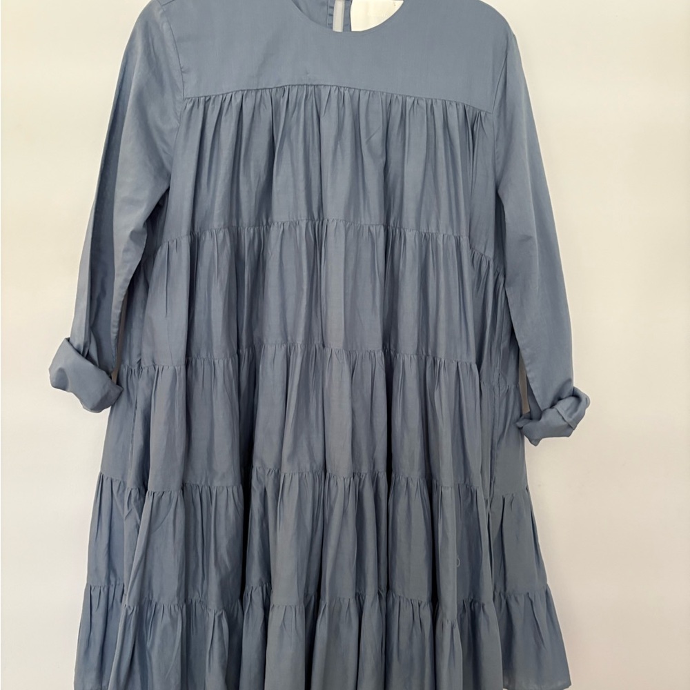 Women’s slate blue Merlette dress. Size small